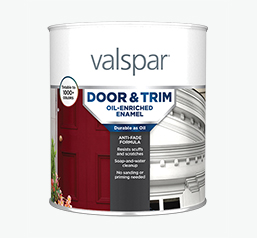 Lata Valspar® Door & Trim Oil-Enriched Enamel, 1 cuarto.